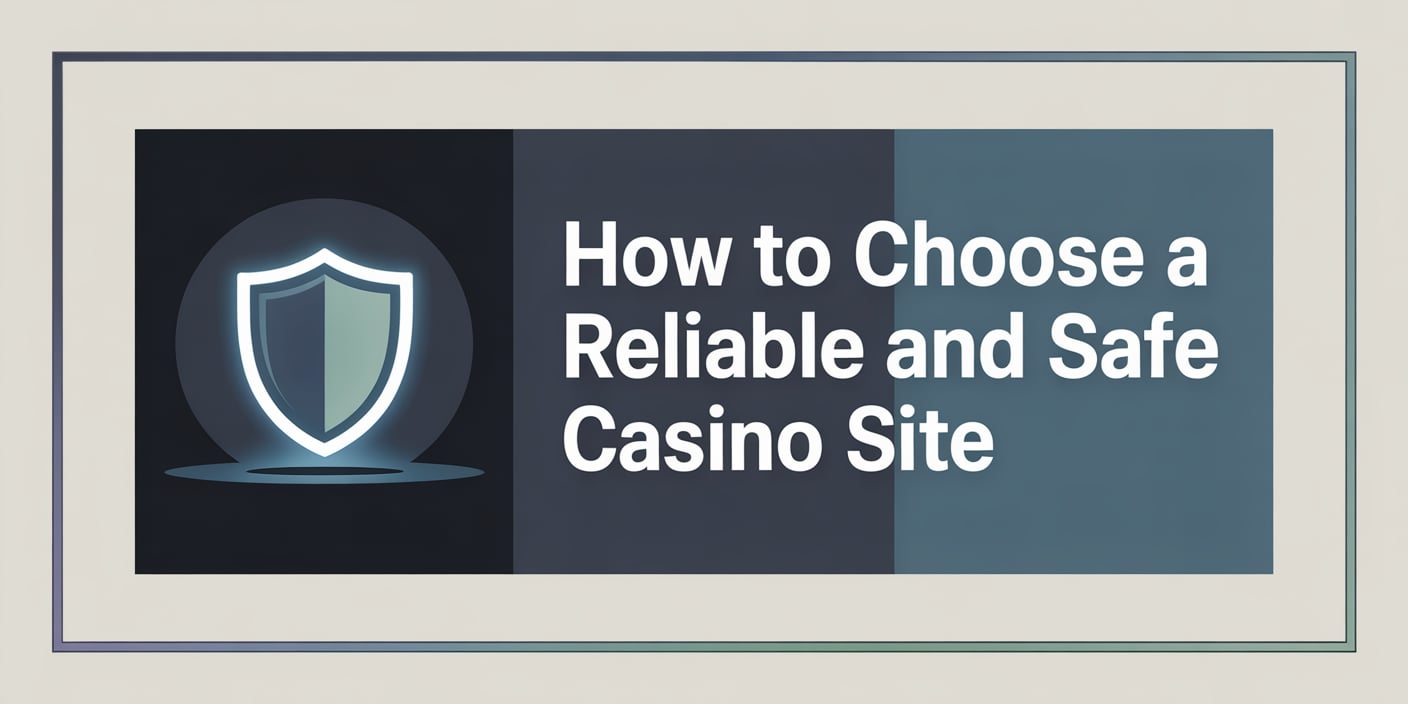 How to choose a reliable and safe casino site