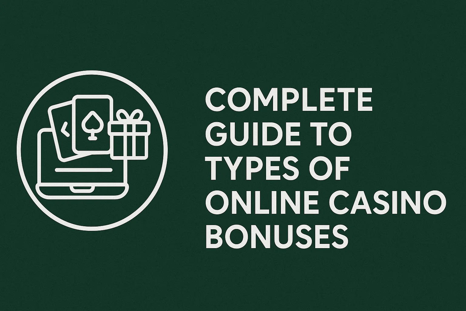 Complete Guide to Types of Online Casino Bonuses